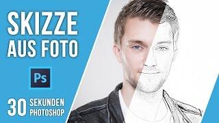 VOM FOTO ZUR ZEICHNUNG | 30 SEKUNDEN PHOTOSHOP | QUICK TIP | TUTORIAL DEUTSCH | #31