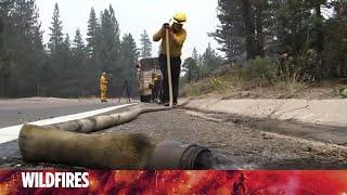 Huge Caldor Fire near Lake Tahoe slows as weather improves