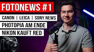 FotoNews #1 Canon EOS R1 | Photopia am Ende | Nikon kauft RED | Sony Firmware Update