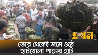 প্রতি হাটে বিক্রি হয় অর্ধ কোটি টাকার পান | Jhenaidah News | Ekhon TV