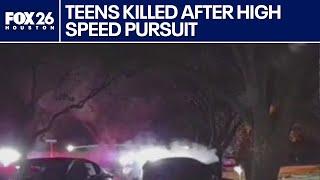 Three teens killed after Harris County chase