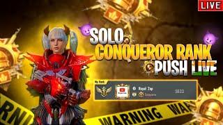 Platinum To Conqueror Rank Push Live#battlegroundindia #soloconquerorliverankpush