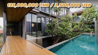 House Virtual Tour EP.85 - บ้านโมเดิร์น 3 ชั้น พร้อมสระว่ายน้ำส่วนตัว 215 ตร.ว. 1,500 ตร.ม. 125ล้าน