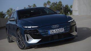 Audi S6 Sportback e-tron Exterior Design in Malpelo blue