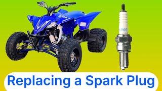 How to Replace a Spark Plug on a YFZ450r | 2014+ | NGK | CR8Eix