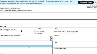 Imm 5708 Application to Change Conditions Extend Stay Remain as Visitor fill the form step by step