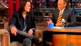 johnny depp on letterman show 1999