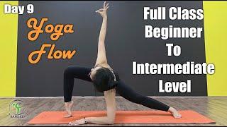 Day - 9 Yoga Flow - Full Class Beginner To Intermediate Level || Yoga With Sandeep || Vietnam