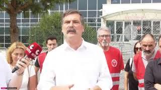 #CANLI Genel Başkanımız Erkan Baş, Hatay Mv. Can Atalay’ı ziyareti sonrası Silivri Cezaevi önünde