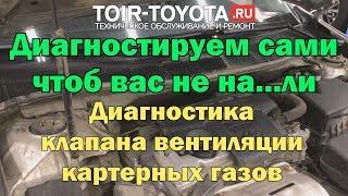 от Бориса. Camry 50/2.5/2AR-FE/Диагностика клапана вентиляции картерных газов.