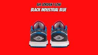 Air Jordan 1 Low Black Industrial Blue