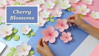 Cherry Blossom Paper Flower Tutorial | Sakura Flower DIY (Trailer)