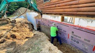 Waterproofing and Backfilling a New ICF Basement - House Build #7