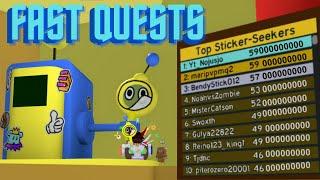 Bee Swarm Simulator - How To Finish Sticker-Seeker quests *FAST*