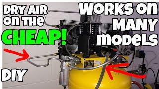 CHEAP DIY AFTERCOOLER for cool DRY air on a 60 gallon compressor