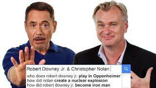 Robert Downey Jr. & Christopher Nolan Answer The Web's Most Searched Questions | WIRED