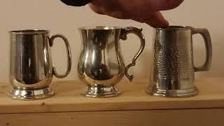 A brief word about pewter Tankards in 18th & 19th century historical reenactment.