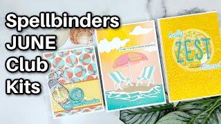 SPELLBINDERS JUNE CLUB KIT CARD CLASS