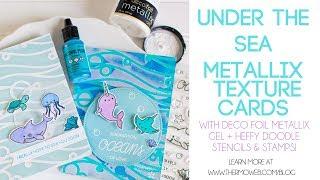 How to Color Deco Foil Metallix Gel - 3 Techniques | 6 Cards