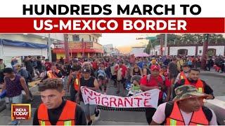 Mexico Migration Caravan: Hundreds Of Migrants Start Long Walk To Mexico's Border With US