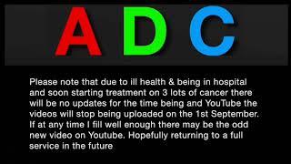 ADC temporary closedown from the 1st September 2024