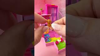 Organizing Polly Pocket x Barbie playset Part 2 #pollypocket #barbie #barbiedoll #miniature