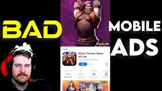 Dirty Mobile Game Ads | Mobile ads are Getting Bad... Reacting to hilarious ads