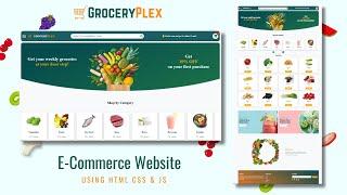 E-Commerce website for Grocery Store using HTML CSS and JavaScript Part 1