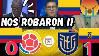 COLOMBIANOS LLORAN X ECUADOR !! NOS ROBARON NO FUE JUSTO DEBIMOS GANAR ECUADOR VS COLOMBIA !