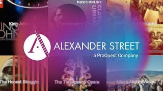 Watch Concerts, Ballets and other Performances Online with Alexander Street Collections