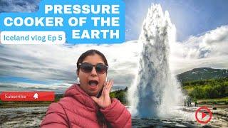 How to Plan a Golden Circle | Geysir ejecting hot water | Iceland Vlog | Iceland on a budget