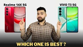 Realme 14x 5G vs Vivo T3 5G  - Full Comparison | Should I buy Samsung A16 ??