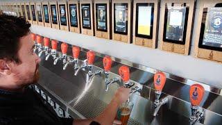 Enhance the beverage service experience with iPourIt self-pour tap wall technology