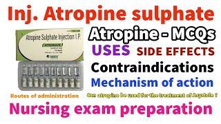 Atropine | Emergency drugs | Injection atropine | Atropine injection #atropine