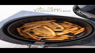 Air Fryer Home French Fries || A Pinch of Healthy