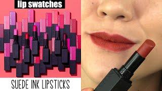 Revlon ColorStay SUEDE INK LIPSTICKS // Lip SWATCHES & Review