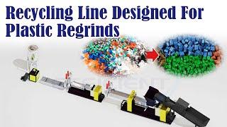 Rigid Plastic Pelletizing Line Designed for HDPE PP PVC ABS Hard Plastics
