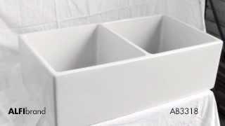 ALFI brand AB3318 Double Farm Sink