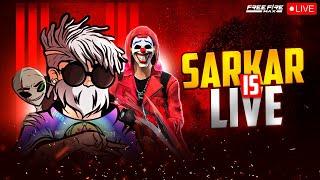 Free Fire Live with SarkarGrandMaster KING Is HERE! FF LIVE  Free Fire Live! #ff #freefire