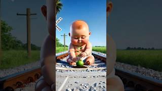 A gorilla breaks a child's coconut tree#ai #shorts #story