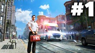 AMBULANCE LIFE A PARAMEDIC SIMULATOR Gameplay Walkthrough Part 1 - DEMO