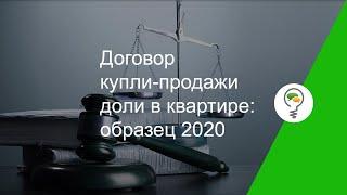 Договор купли-продажи доли в квартире: образец 2020