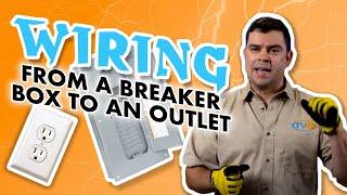 How To Run Wire From "Breaker Box" To "Outlet"