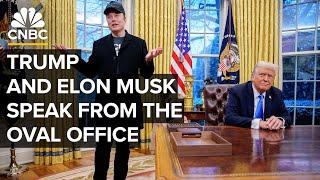 President Trump and Elon Musk speak from the White House Oval Office — 5/30/2025