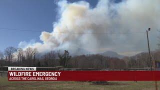 Wildfires break out across the Upstate, WNC