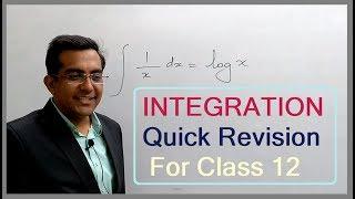 INTEGRATION All Formulas Quick Revision For Class 12th Maths with Tricks and Basics NCERT SOLUTIONS