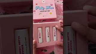 Mini Lipstick kit #popxo #lipstick #minilipstick #girlslove #beauty #pink #youtubeshorts #videos