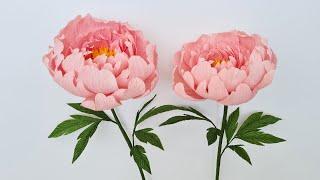 How To Make Peony Paper Flower #2 / Paper Flower / Góc nhỏ Handmade