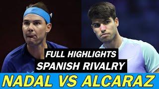 Rafael Nadal vs Carlos Alcaraz - Ultimate Spanish Rivalry Full Highlights | Tennis 2024 (HD)