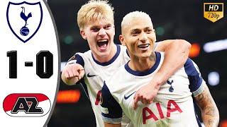 Tottenham vs AZ Alkmaar 1-0 Highlights & All Goals 2024 HD